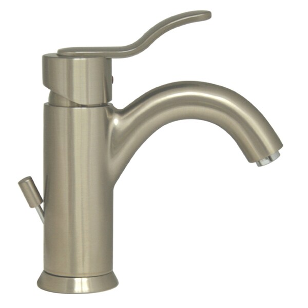 Whitehaus Galleryhaus Sgl Hole/Sgl Lever Lavatory Faucet W/ Pop-Up Waste, Nckl 3-04012-BN - main